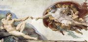 Michelangelo Buonarroti The Creation of Adam painting